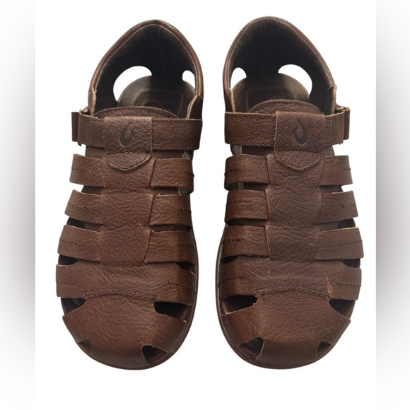 OluKai Mohalu Fisherman Leather Sandals Mens Size 9M main image 8